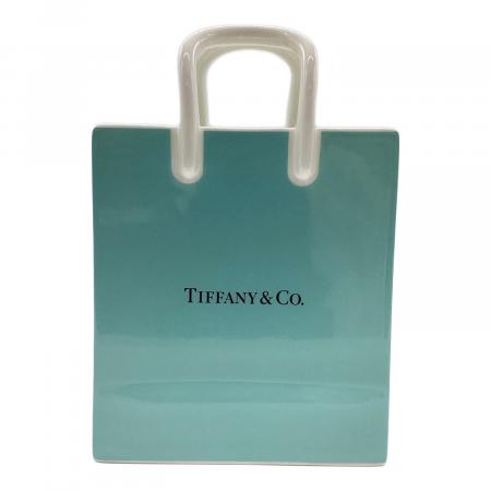 でぃちゃん　Tiffany & Co. バッグ型花瓶　美品　未使用 TIFFANY & Co. (ティファニー アンド コー) ショッパー型花瓶