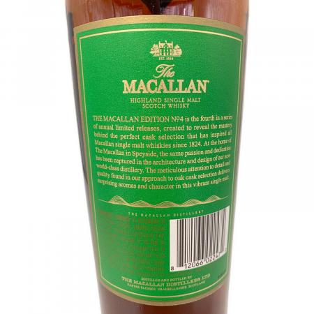 マッカラン (MACALLAN) エディションNo.4 スコッチウィスキー 750ml