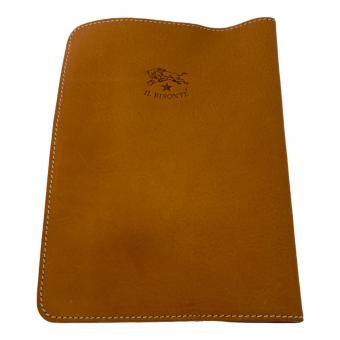 IL BISONTE (イル ビゾンテ) レザーブックカバー ブラウン