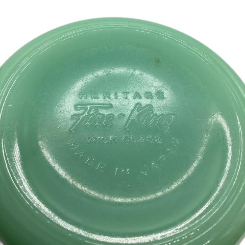 Fire King (ファイヤーキング) ミルクグラス グリーン