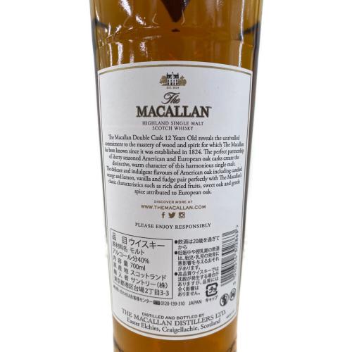 MACALLAN (マッカラン) DOUBLE CASK ウィスキー 12年 700ml