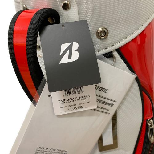 BRIDGESTONE (ブリヂストン) キャディバッグ CBG21Y ホワイト×レッド