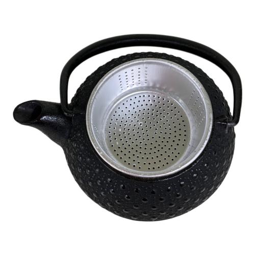 南部鉄器 (ナンブテッキ) 鍋式付鉄瓶 岩鋳