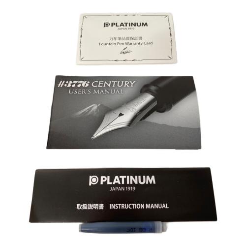 PLATINUM (プラチナ) 万年筆 センチュリーブラックダイヤモンド中字 ペン先14k #3376 ブラック