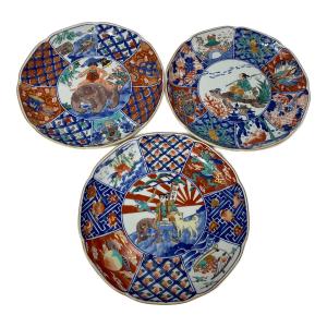 三洋陶器 三太郎トリオ皿 3枚セット 桃太郎/金太郎/浦島太郎