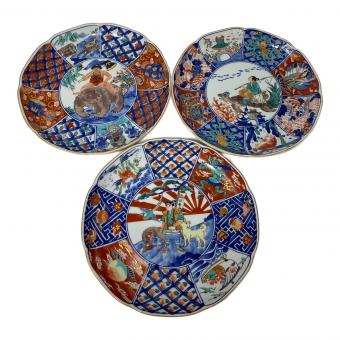 三洋陶器 三太郎トリオ皿 3枚セット 桃太郎/金太郎/浦島太郎