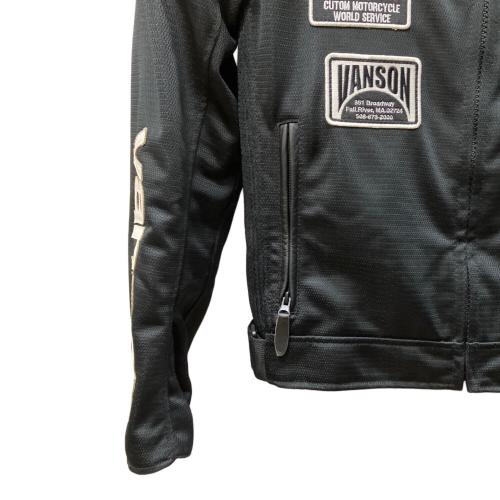 VANSON (バンソン) ライダースメッシュジャケット VS15103S メンズ SIZE L ブラック