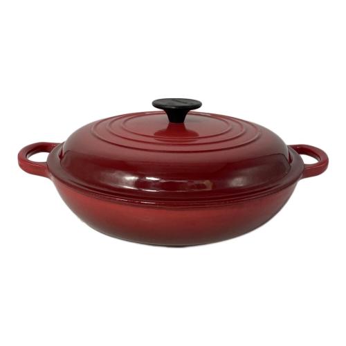 LE CREUSET (ルクルーゼ) 両手鍋 レッド