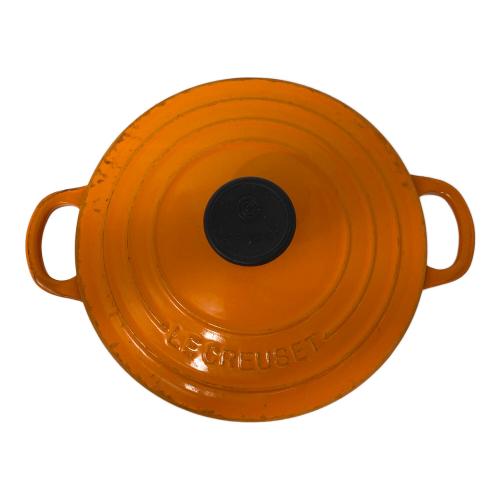 LE CREUSET (ルクルーゼ) ホーロー鍋 18cm オレンジ ココット・ロンド