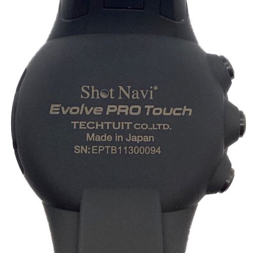 ゴルフGPSナビ ブラック Shot Navi Evolve PRO Touch