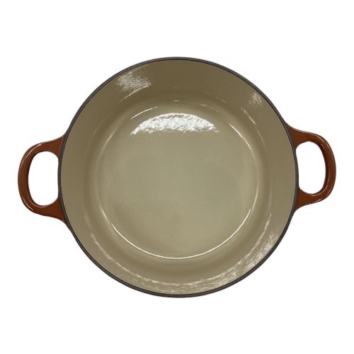 LE CREUSET (ルクルーゼ) ココットロンド チェストナッツ 22cm