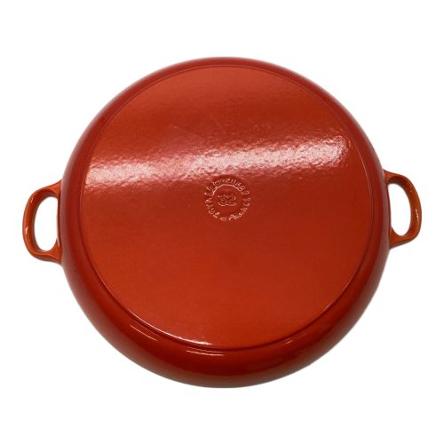 LE CREUSET (ルクルーゼ) 両手鍋 32cm オレンジ シグニチャー ビュッフェ・キャセロール