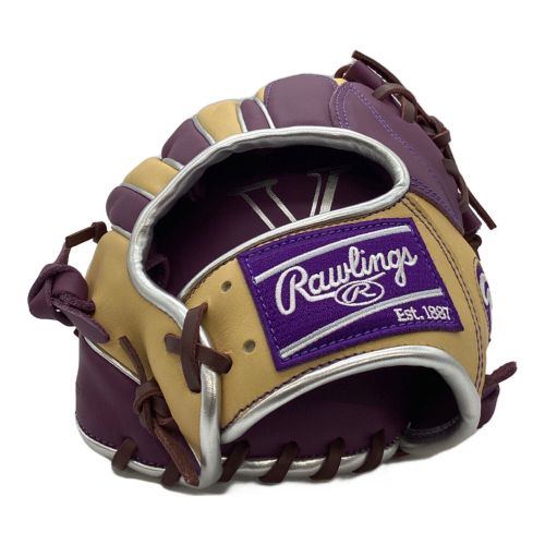 RAWLINGS (ローリングス) 軟式グローブ パープル×ベージュ ハイパーテックカラーシンク GR4FHTCN62 内野用