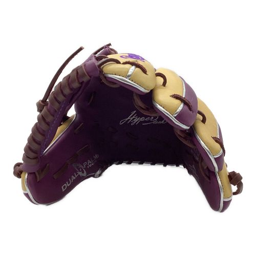 RAWLINGS (ローリングス) 軟式グローブ パープル×ベージュ ハイパーテックカラーシンク GR4FHTCN62 内野用