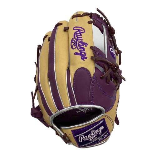 RAWLINGS (ローリングス) 軟式グローブ パープル×ベージュ ハイパーテックカラーシンク GR4FHTCN62 内野用