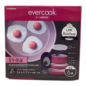 ドウシシャ フライパン 着脱6点セット フライパンセット レッド EIST6RD 着脱式 IH対応