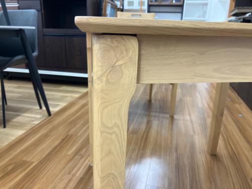 マナベインテリアハーツ ダイニング3点セット ナチュラル 429 イス② 80Table Bruno OAK 幅80㎝