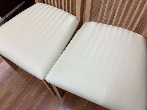 マナベインテリアハーツ ダイニング3点セット ナチュラル 429 イス② 80Table Bruno OAK 幅80㎝