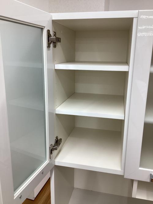 ニトリ レンジボード ホワイト 429 3枚扉、引き出し③