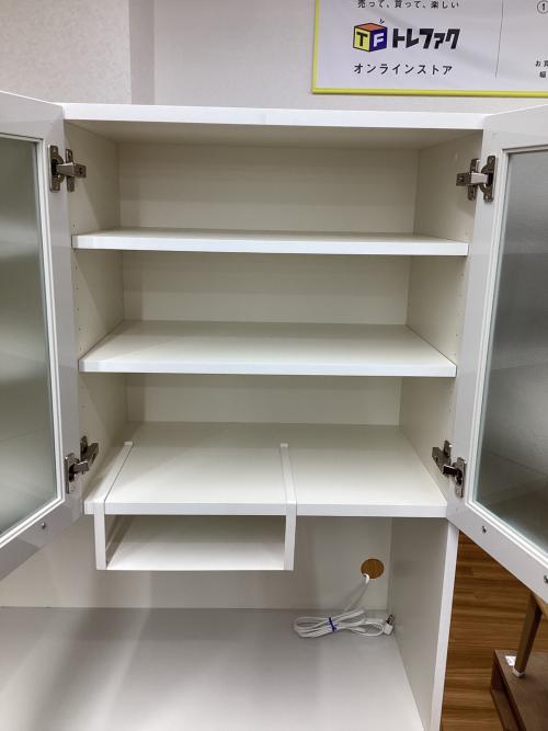 ニトリ レンジボード ホワイト 429 3枚扉、引き出し③