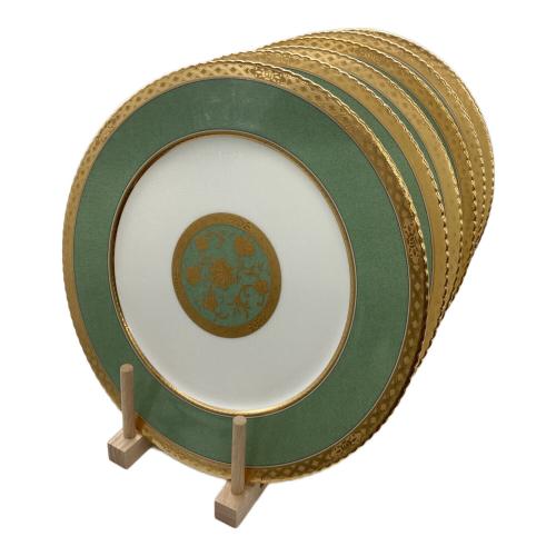 Noritake (ノリタケ) プレート グリーン ヨシノ 6Pセット