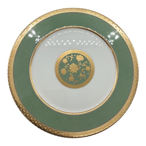 Noritake (ノリタケ) プレート グリーン ヨシノ 6Pセット