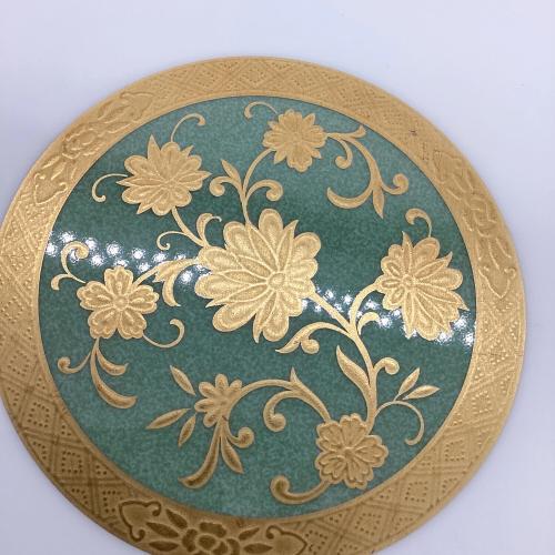 Noritake (ノリタケ) プレート グリーン ヨシノ 6Pセット