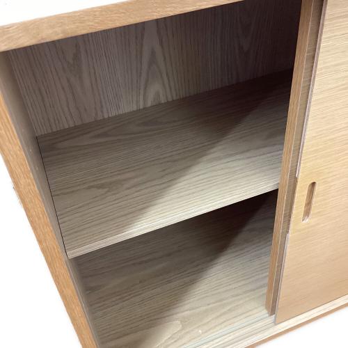 無印良品 (ムジルシリョウヒン) キャビネット ナチュラル 294 2枚スライド扉