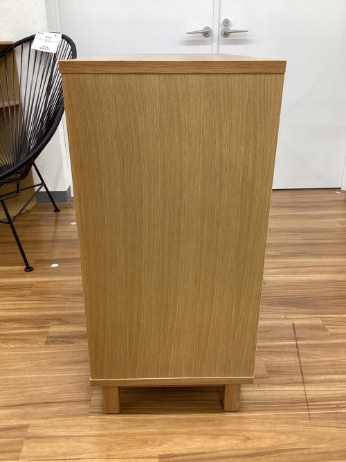無印良品 (ムジルシリョウヒン) キャビネット ナチュラル 294 2枚扉 引出付き