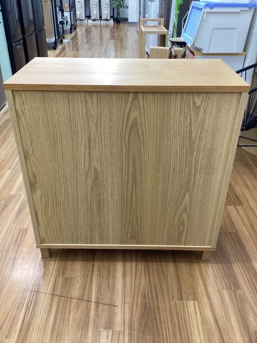 無印良品 (ムジルシリョウヒン) キャビネット ナチュラル 294 2枚扉 引出付き