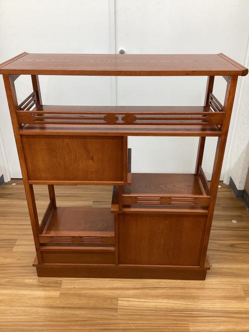 菊水 茶箪笥 ブラウン ケヤキ