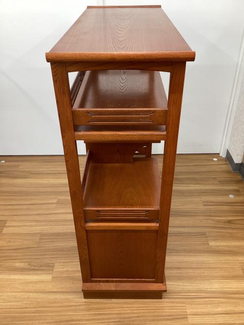 菊水 茶箪笥 ブラウン ケヤキ