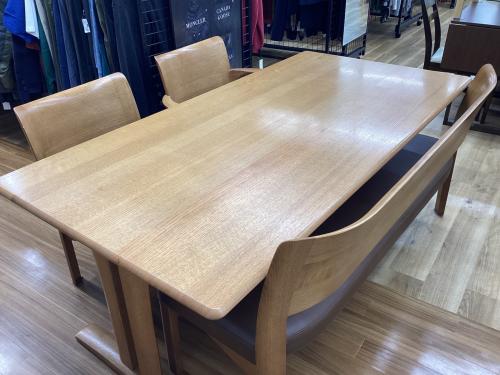 shirakawa (シラカワ) ダイニング4点セット ナチュラル×ブラウン 69 テーブル/ ST-R57