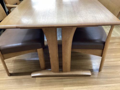 shirakawa (シラカワ) ダイニング4点セット ナチュラル×ブラウン 69 テーブル/ ST-R57