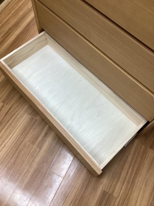 ニトリ ハイチェスト ナチュラル 97 5段 アスカ