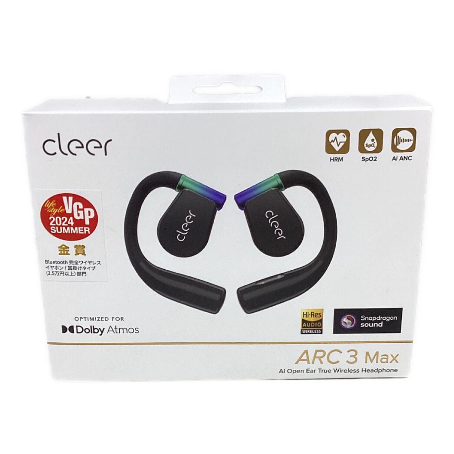 cleer ARC 3 Max(CLR-ARC3X-BL) ワイヤレスイヤホン イヤホン Cleer