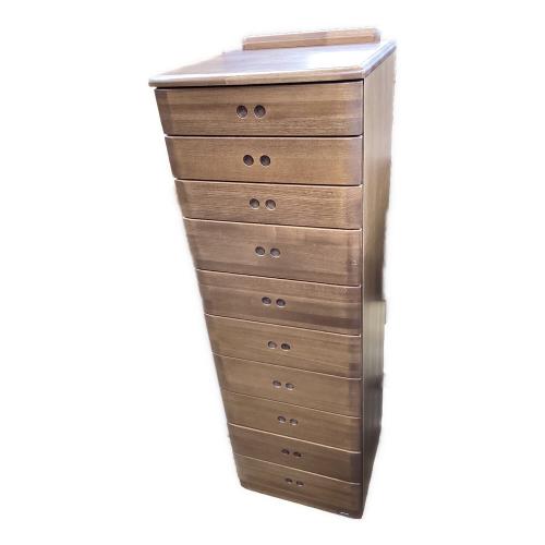 MARUYOSHI スリム１０段チェスト ブラウン