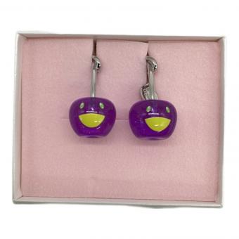 村上隆 (ムラカミタカシ) Liquem イヤリング パープル