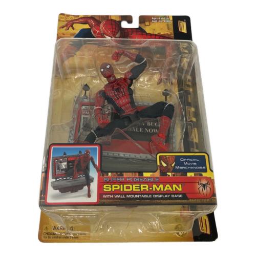 SUPER POSEABLE (スーパーポッシブル) スパイダーマン WITH WALL MOUNTABLE DISPLAY BASE