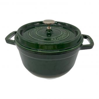Staub (ストウブ) 鍋 グリーン ピコ・ココット・ラウンド