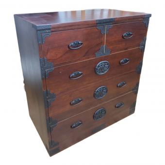 和タンス ブラック×ブラウン