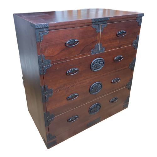 和タンス ブラック×ブラウン