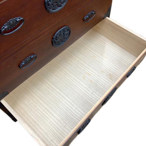 メ*5様 和風ダークブラウン木製タンス 和風木製タンス 5引き出し ダークブラウン チェスト ダーク