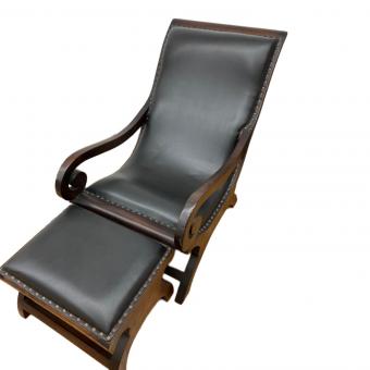 パーソナルチェア ブラック 98 1人掛け オットマン付