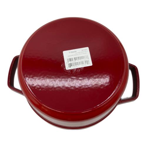 Staub (ストウブ) 鍋 SIZE 22cm レッド ピコ・ココット ラウンド