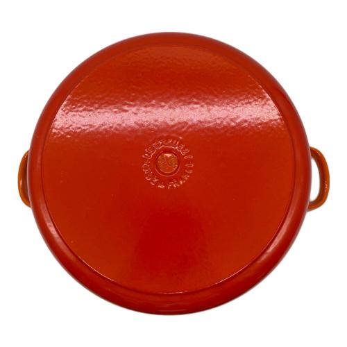 LE CREUSET (ルクルーゼ) 両手鍋 24cm オレンジ ココット・ロンド