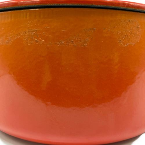 LE CREUSET (ルクルーゼ) 両手鍋 24cm オレンジ ココット