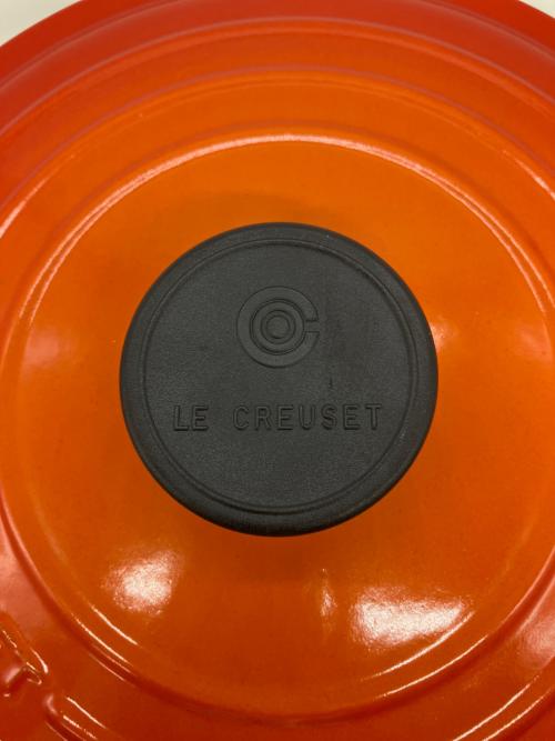 LE CREUSET (ルクルーゼ) 両手鍋 24cm オレンジ ココット・ロンド