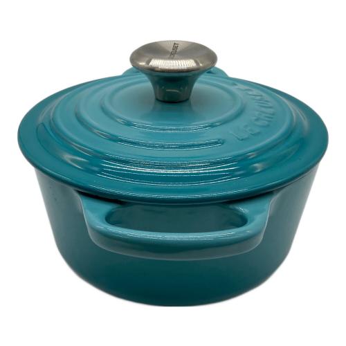 LE CREUSET (ルクルーゼ) 両手鍋 18cm カリビアンブルー