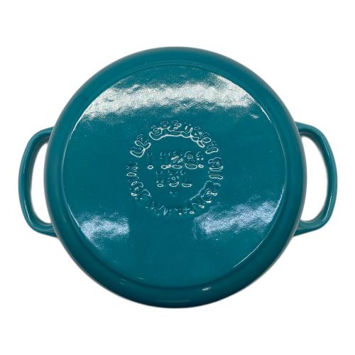 LE CREUSET (ルクルーゼ) 両手鍋 18cm カリビアンブルー